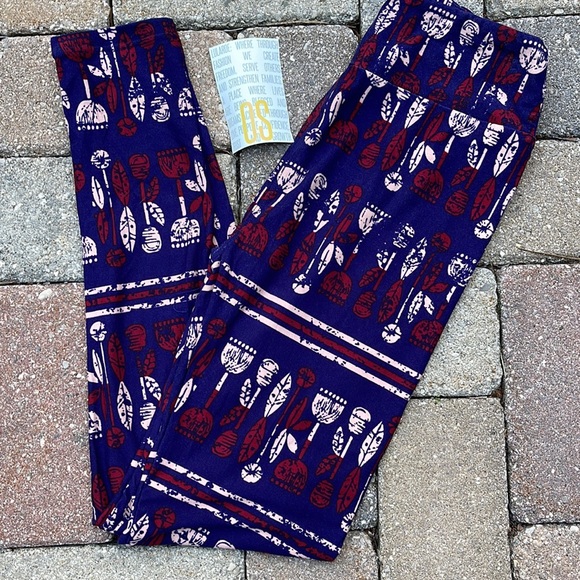 LuLaRoe OS One Size Floral Leggings NWT - Picture 1 of 8